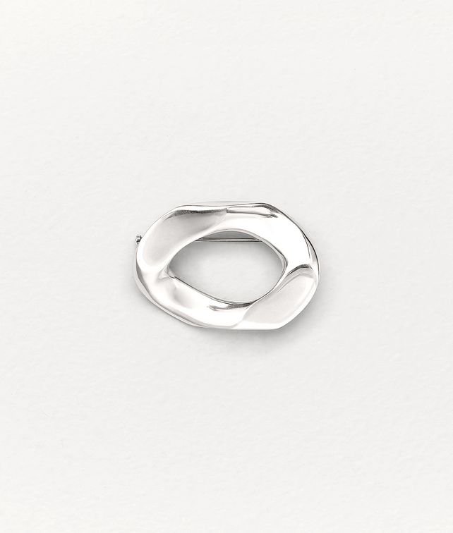 BOTTEGA VENETA BROOCH IN SILVER Other Jewelry Man fp