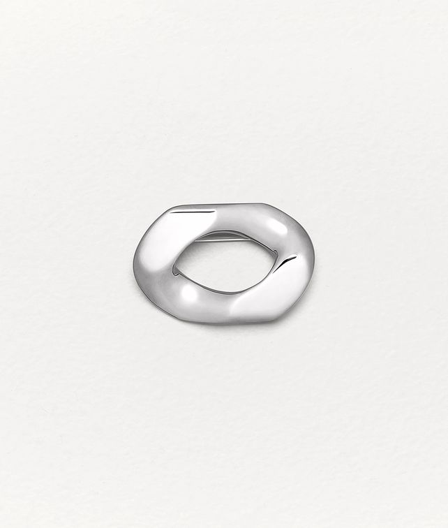 BOTTEGA VENETA BROOCH IN SILVER Other Jewelry Man fp