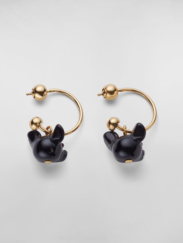 Earring Marni CHINESE NEW YEAR 2020 earrings in metal and resin with rat Zodiac sign pendant Woman