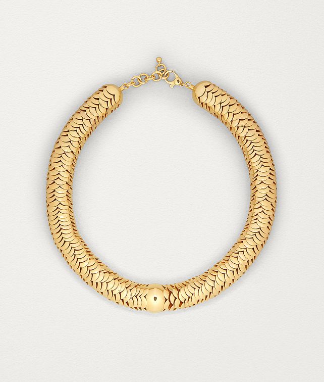 BOTTEGA VENETA NECKLACE IN GOLD-PLATED SILVER Necklace Woman fp