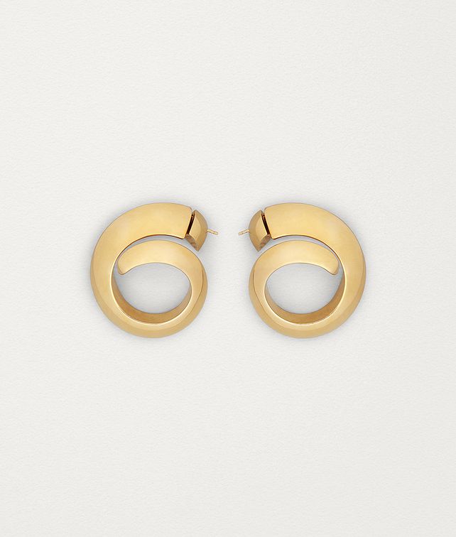BOTTEGA VENETA EARRINGS IN GOLD-PLATED SILVER Earrings Woman fp