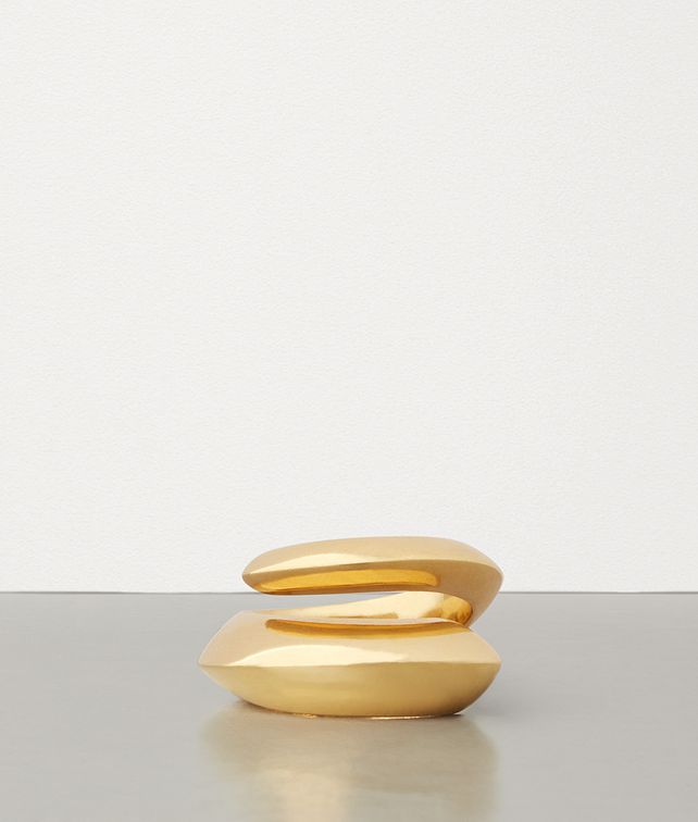BOTTEGA VENETA RING IN GOLD-PLATED SILVER Ring Woman fp