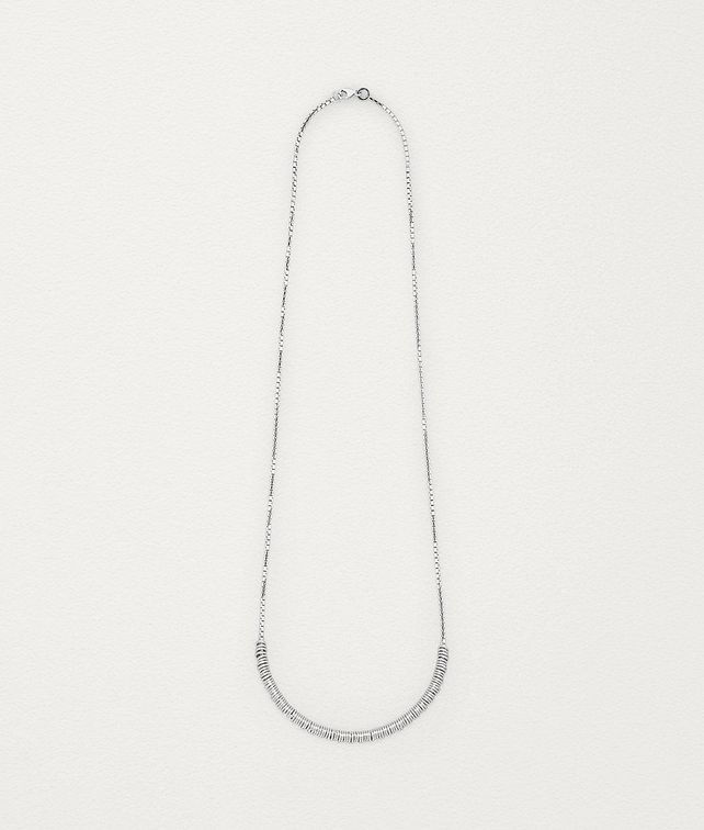 BOTTEGA VENETA NECKLACE IN STERLING SILVER Necklace Woman fp