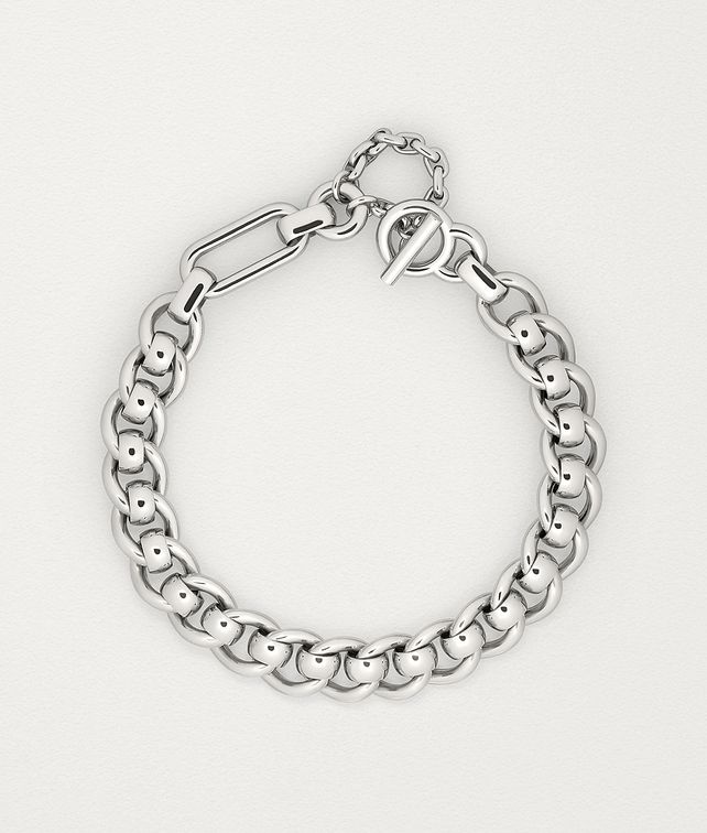 BOTTEGA VENETA NECKLACE IN STERLING SILVER Necklace Woman fp