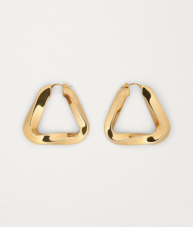 BOTTEGA VENETA EARRINGS IN GOLD PLATED SILVER Earrings Woman fp