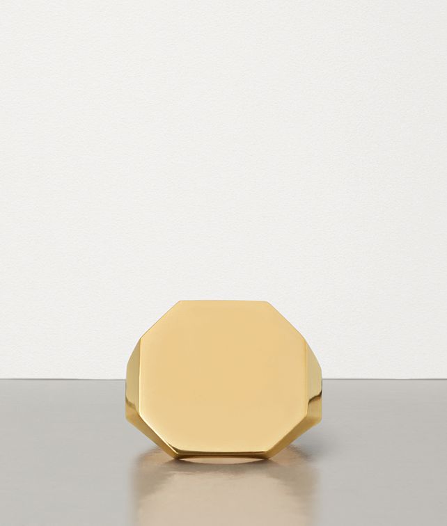 BOTTEGA VENETA RING IN GOLD PLATED SILVER Ring Man fp