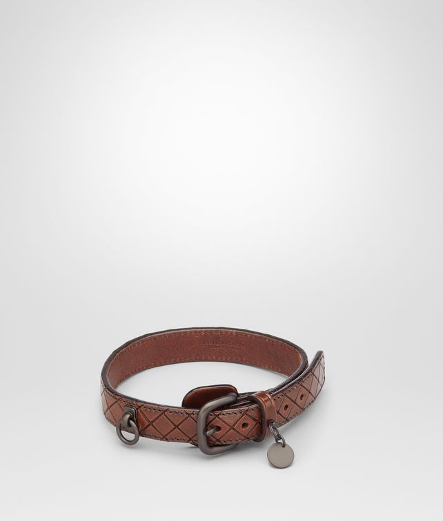 Bottega ‎ ‎Ebano Intreccio Scolpito Dog Collar ‎
