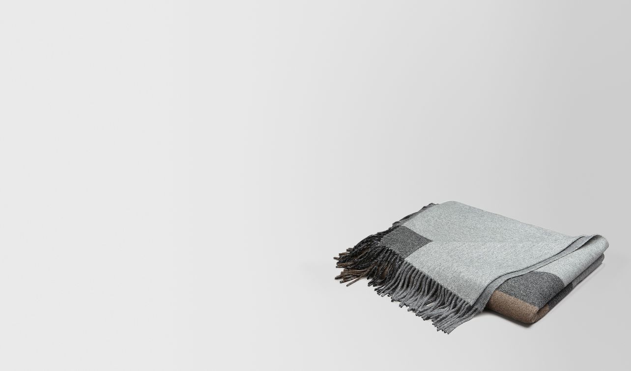 blanket in anthracite black cashmere landing