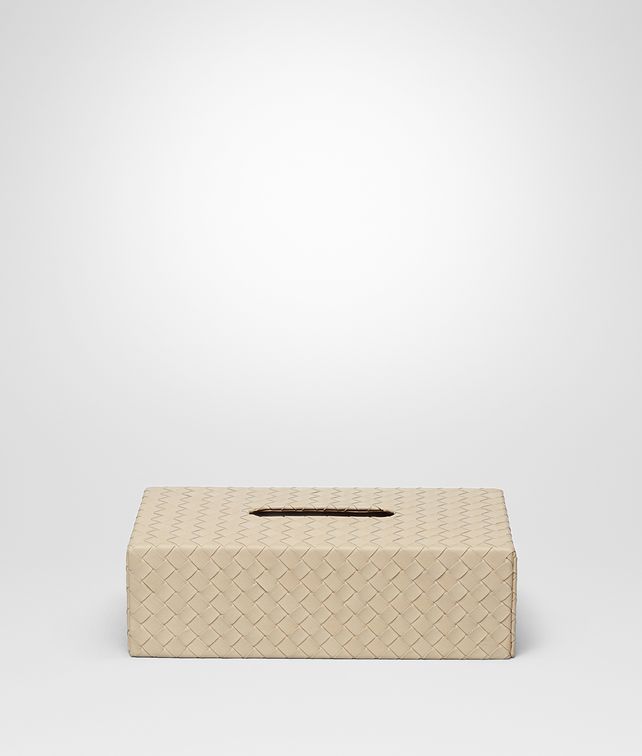 BOTTEGA VENETA HORIZONTAL TISSUE BOX IN INTRECCIATO NAPPA Desk accessory E fp