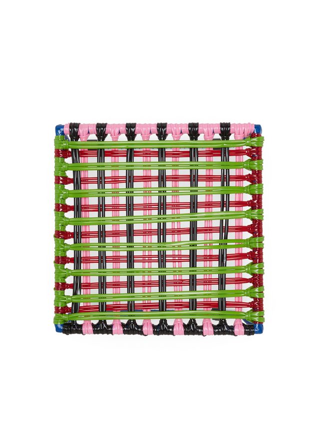 Table Marni MARNI MARKET green, red, black, pink, and pale blue table in metal Man