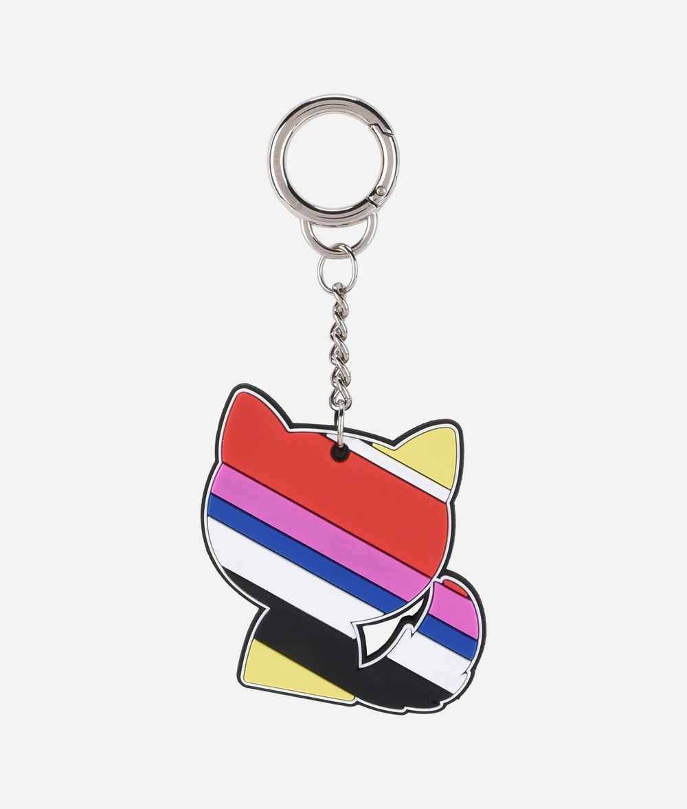 KARL LAGERFELD K/Stripes Choupette Keychain Key Chain Woman f