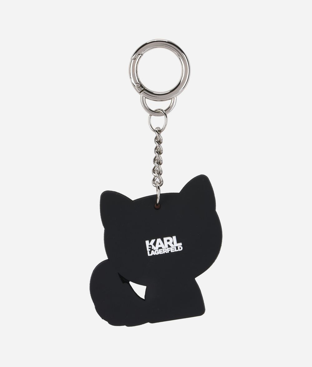 KARL LAGERFELD K/Stripes Choupette Keychain Key Chain Woman r