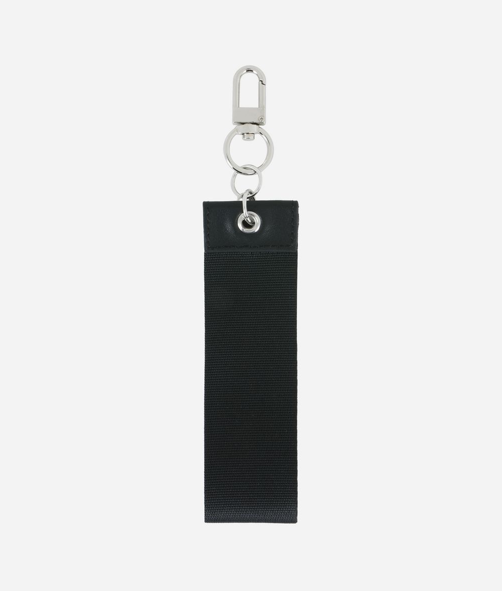 KARL LAGERFELD Webbing Tag Keychain Key Chain Woman r