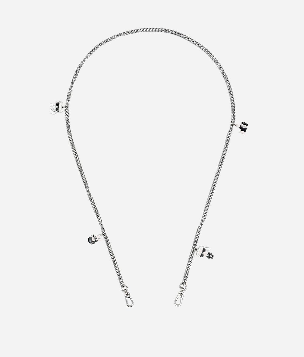 KARL LAGERFELD K/Ikonik Charms Chain Shoulderstrap Woman f