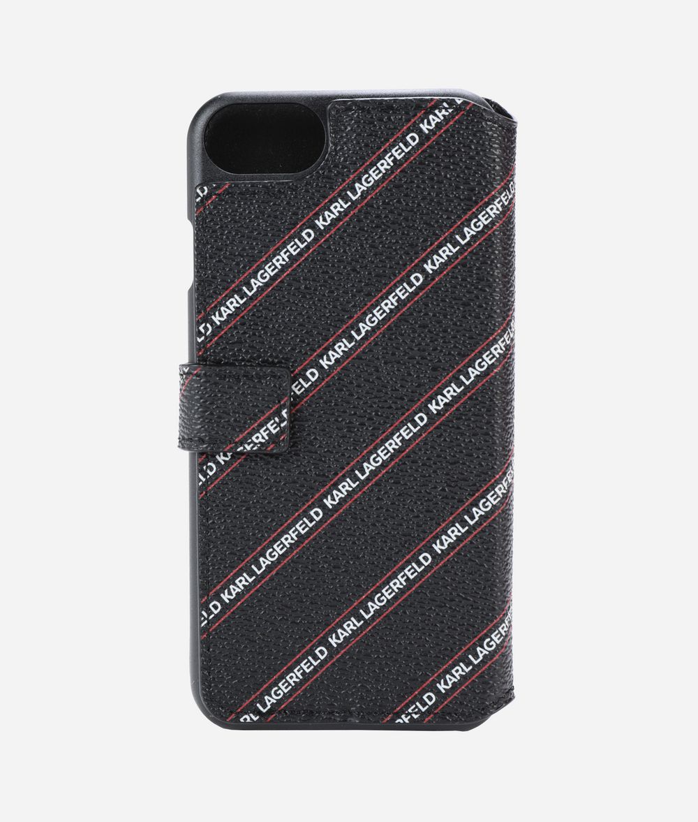 KARL LAGERFELD LOGO FOLIO IPHONE 8 CASE iPad/iPhone Case E f