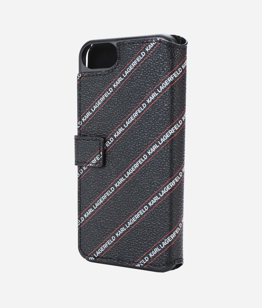 KARL LAGERFELD LOGO FOLIO IPHONE 8 CASE iPad/iPhone Case E r