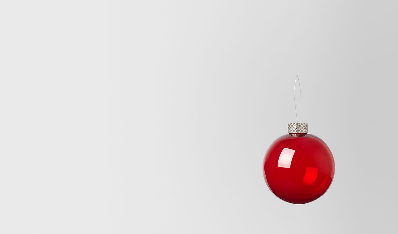 ornament in glass landing