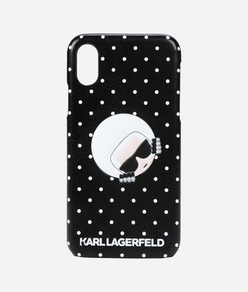 KARL LAGERFELD POLKA DOT IPHONE X COVER