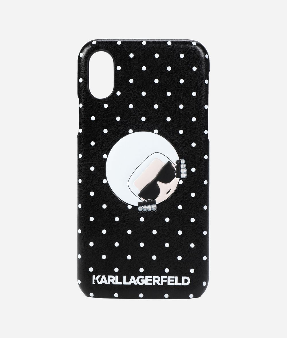 KARL LAGERFELD Polka Dot iPhone X Cover iPad/iPhone Case Woman f