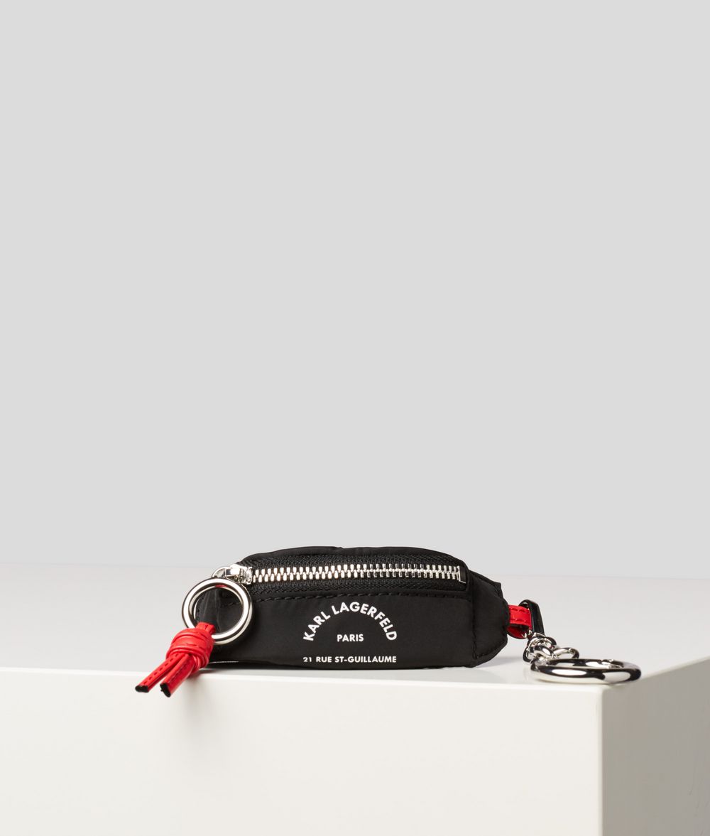 KARL LAGERFELD Rue St Guillaume Bumbag Keychain Key Chain E f