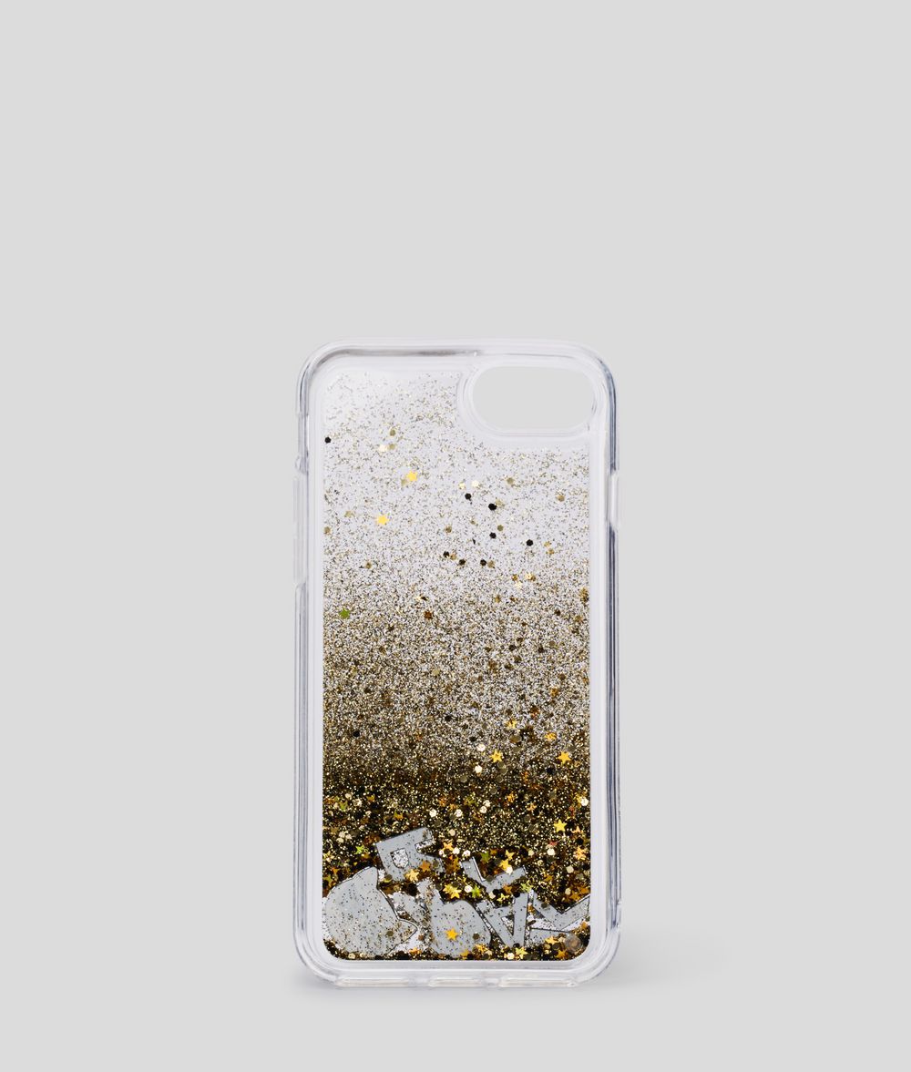 KARL LAGERFELD K/Ikonik Liquid Glitter iPhone 8 Cover iPad/iPhone Case Woman d