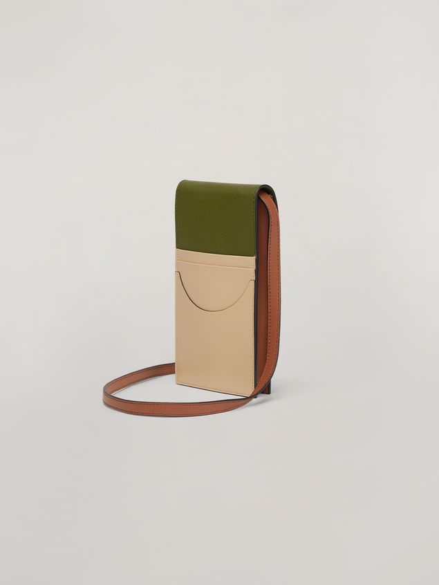 I-Phone Holder Marni Flap phone case in smooth calf Woman