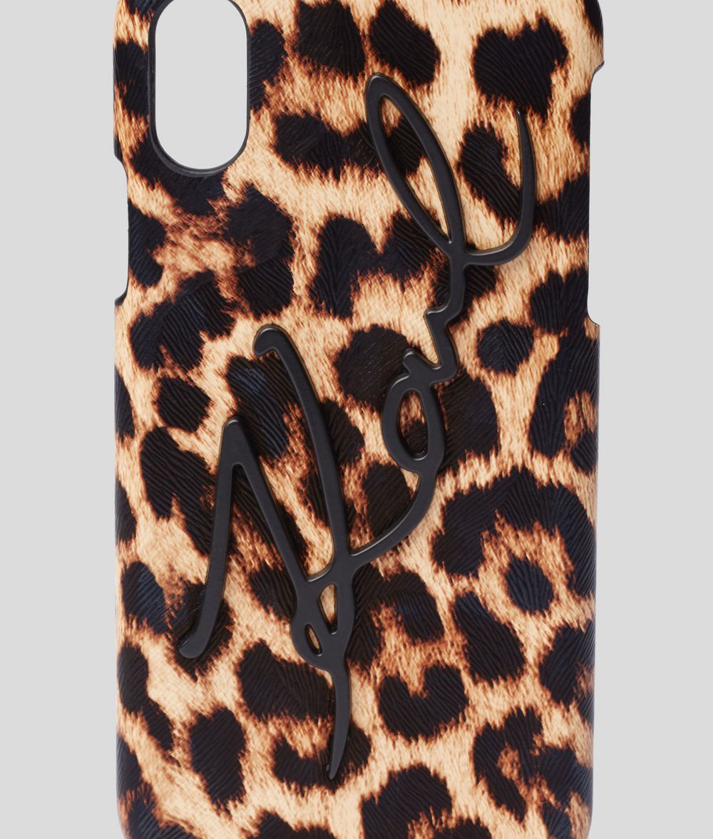 KARL LAGERFELD K/Signature Leopard iPhone X/XS Cover iPad/iPhone Case Woman r