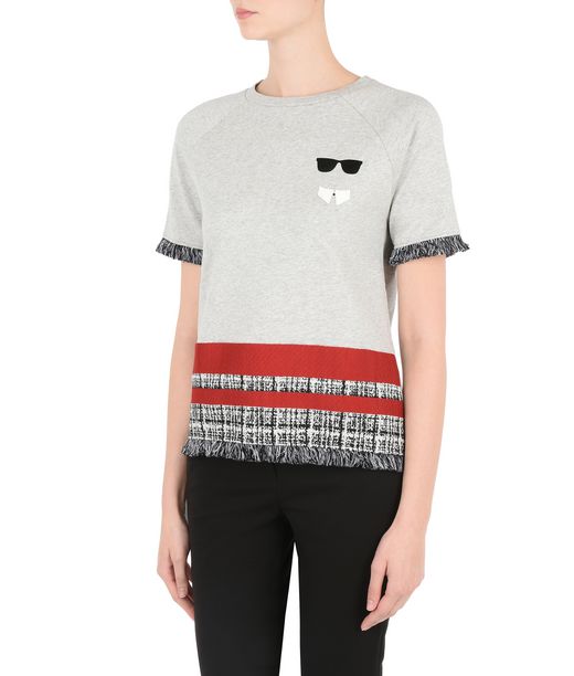 KARL LAGERFELD STRIPE BOUCLÉ SWEATSHIRT 12_f