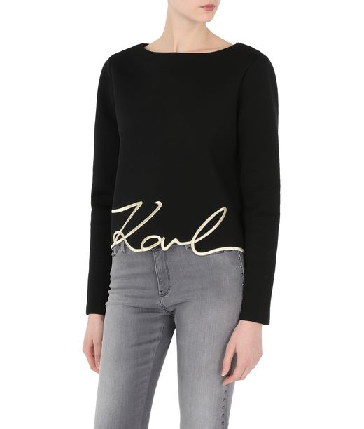 KARL LAGERFELD Top Gold avec signature 12_f