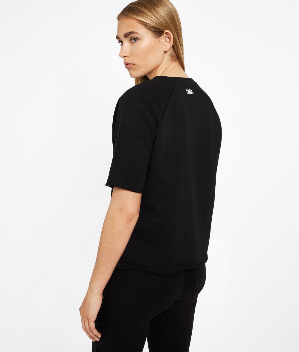 KARL LAGERFELD Karl Ikonik Short Sleeved Sweatshirt Sweatshirt Woman d