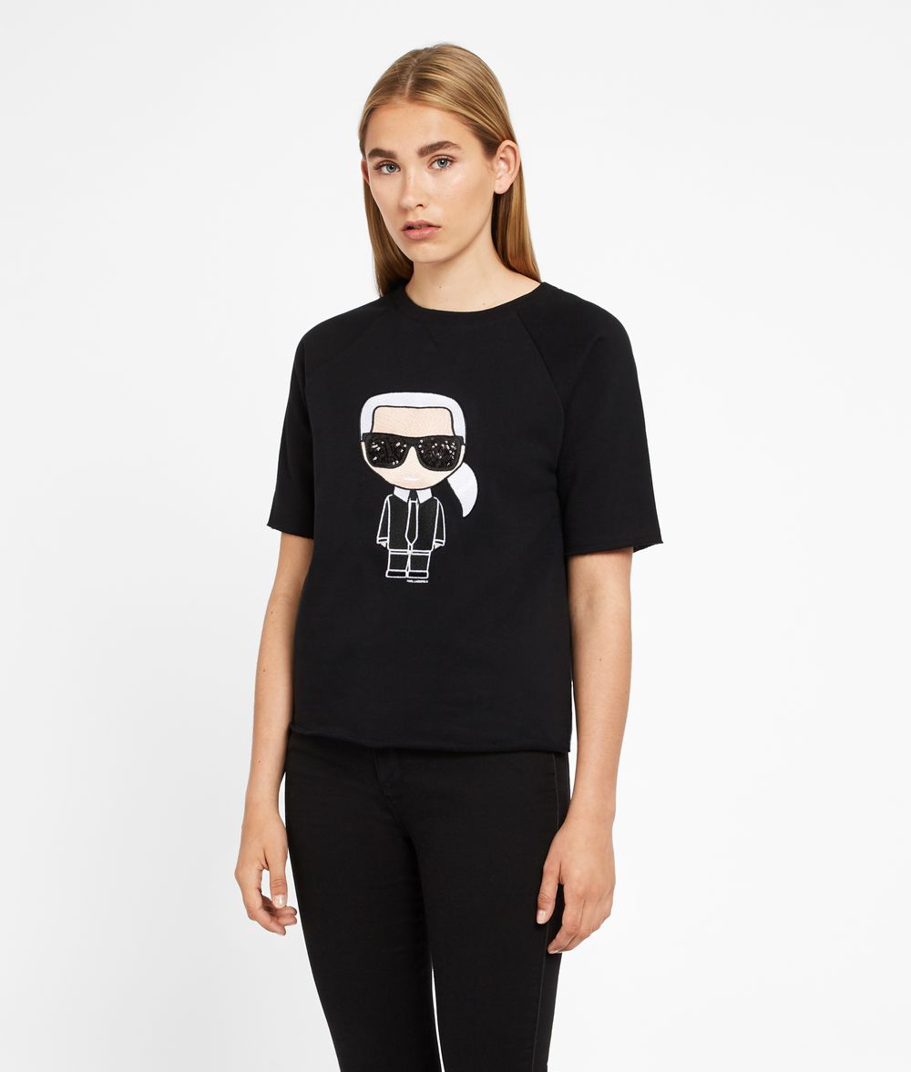 KARL LAGERFELD Karl Ikonik Short Sleeved Sweatshirt Sweatshirt Woman f