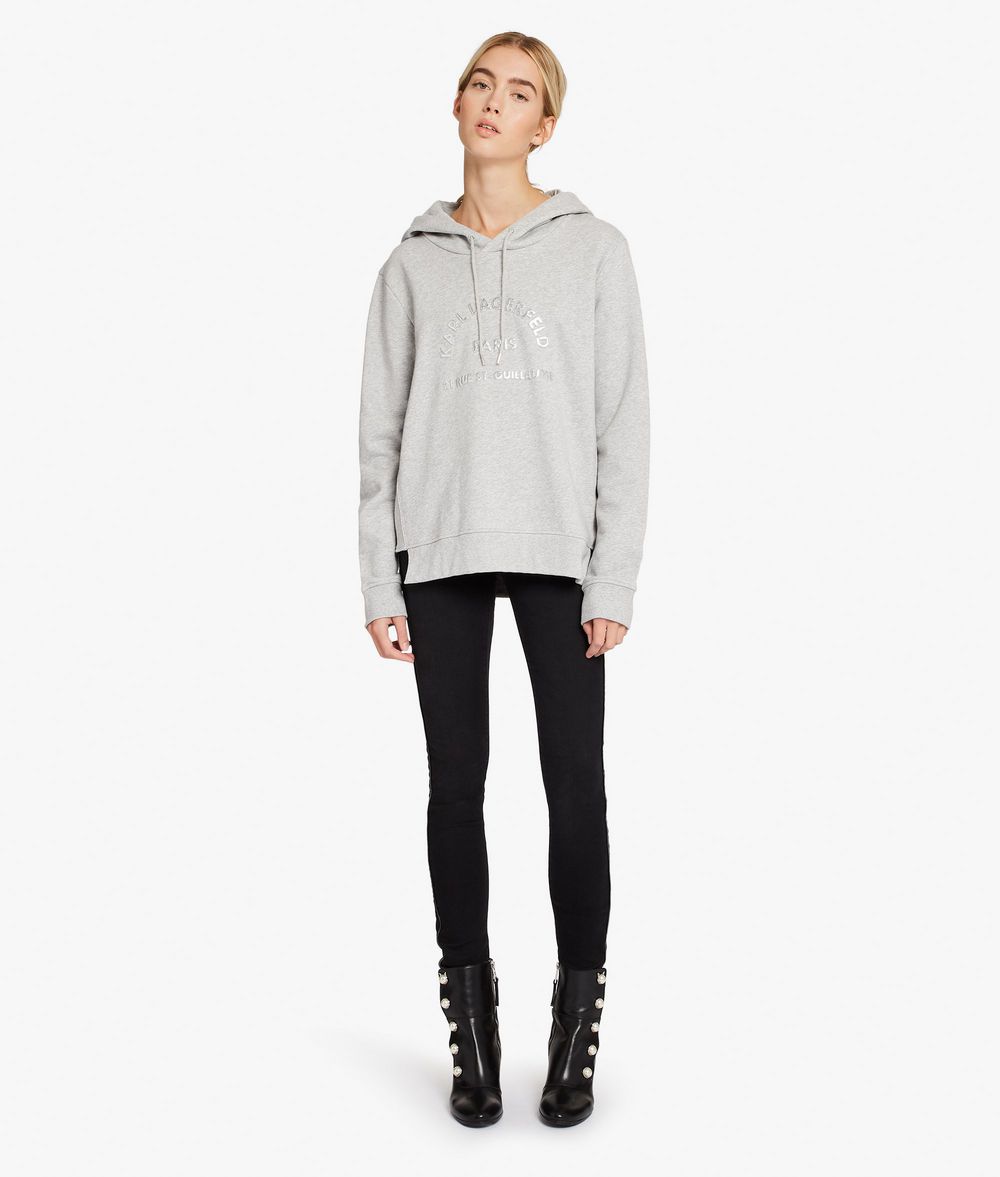 KARL LAGERFELD Kl Logo Hoodie Sweatshirt Woman d