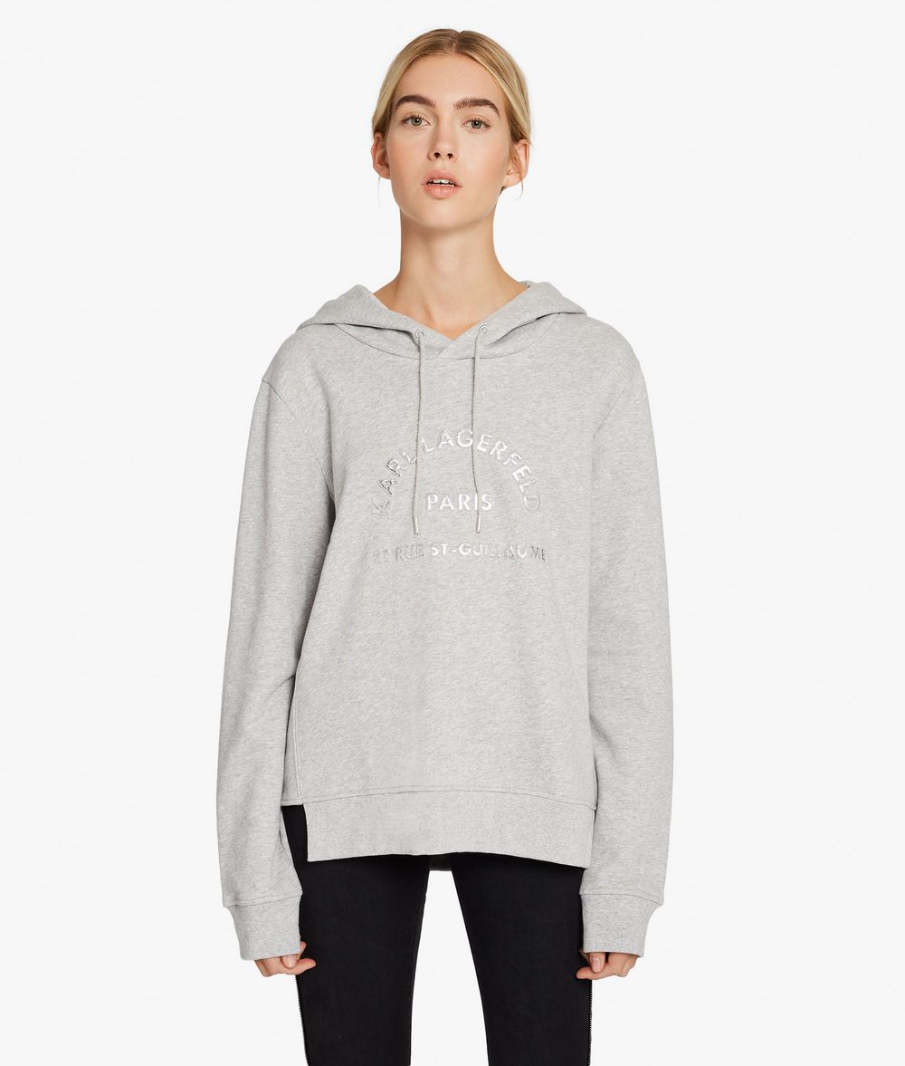 KARL LAGERFELD Kl Logo Hoodie Sweatshirt Woman f