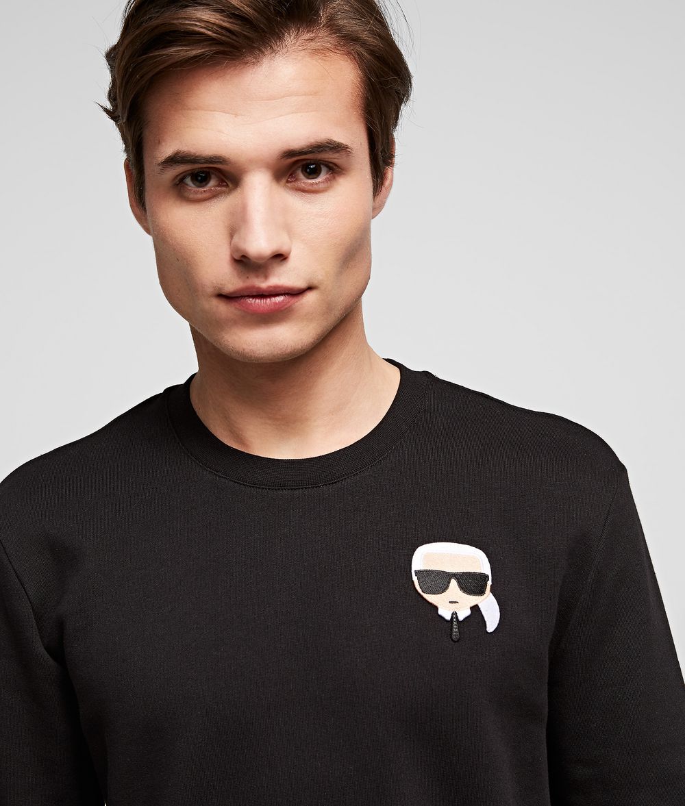 KARL LAGERFELD Ikonik Karl patch sweatshirt Sweatshirt Man d