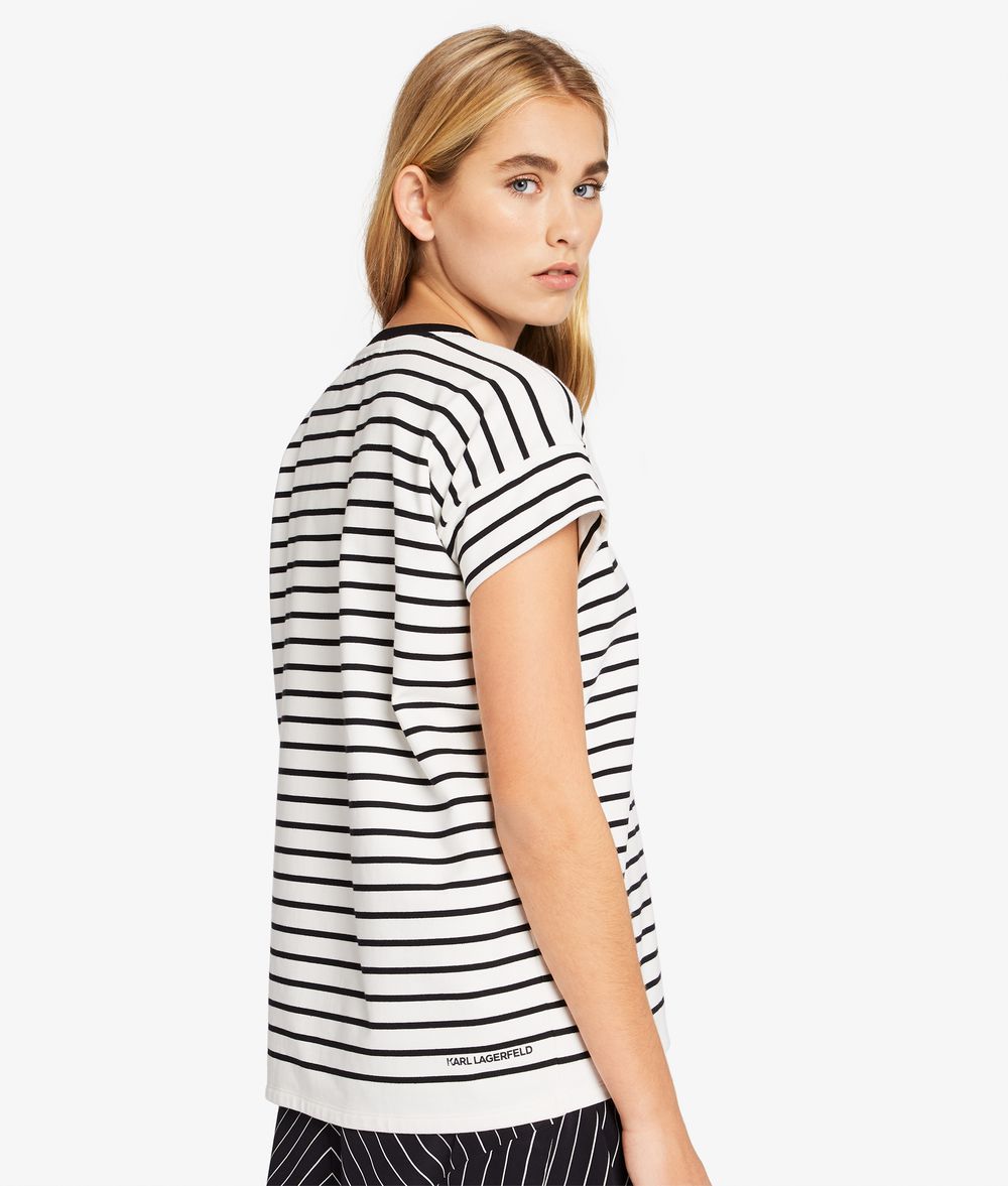 KARL LAGERFELD Kurzärmliges Logo-Sweatshirt Sweatshirt Damen d