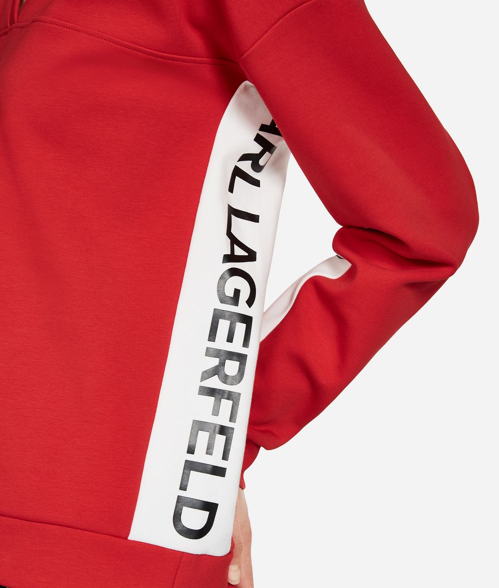 KARL LAGERFELD V-Neck Logo Sweatshirt Sweatshirt Woman d