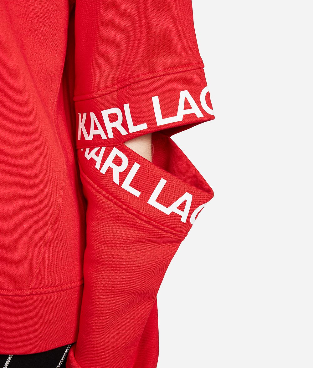 KARL LAGERFELD Sweatshirt mit Cut-out am Ärmel Sweatshirt Damen d