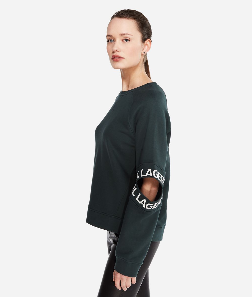 KARL LAGERFELD Sweatshirt mit Cut-out am Ärmel Sweatshirt Damen d