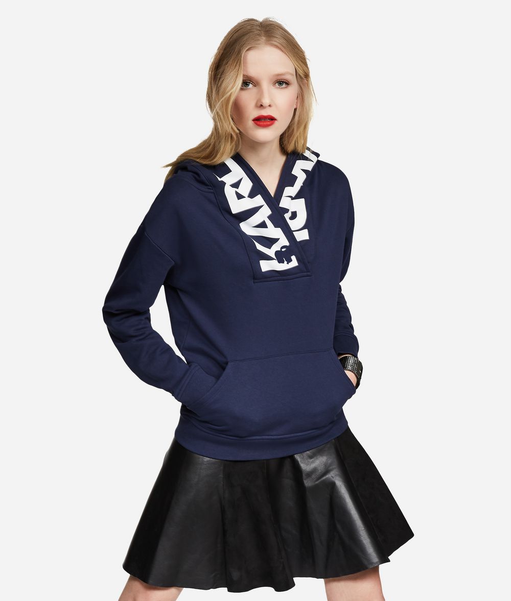 KARL LAGERFELD Logo Hoodie Sweatshirt Woman f