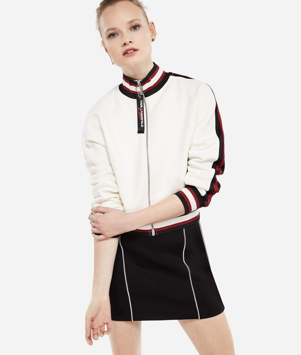 KARL LAGERFELD Karl x Kaia Sweatjacke mit Reißverschluss Sweatshirt Damen f