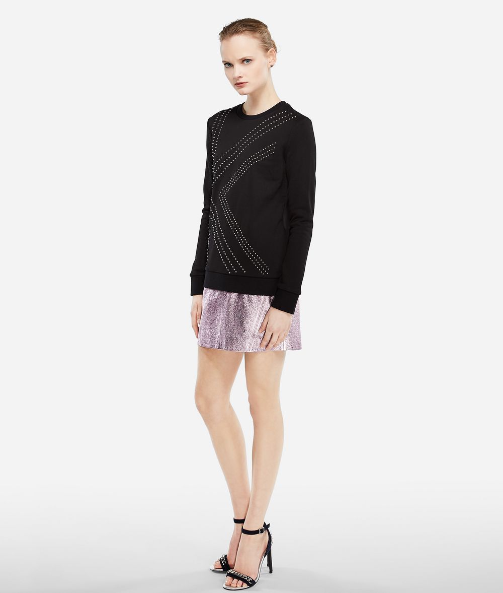 KARL LAGERFELD Karl x Kaia Sweatshirt mit „K“-Nietenverzierung Sweatshirt Damen d