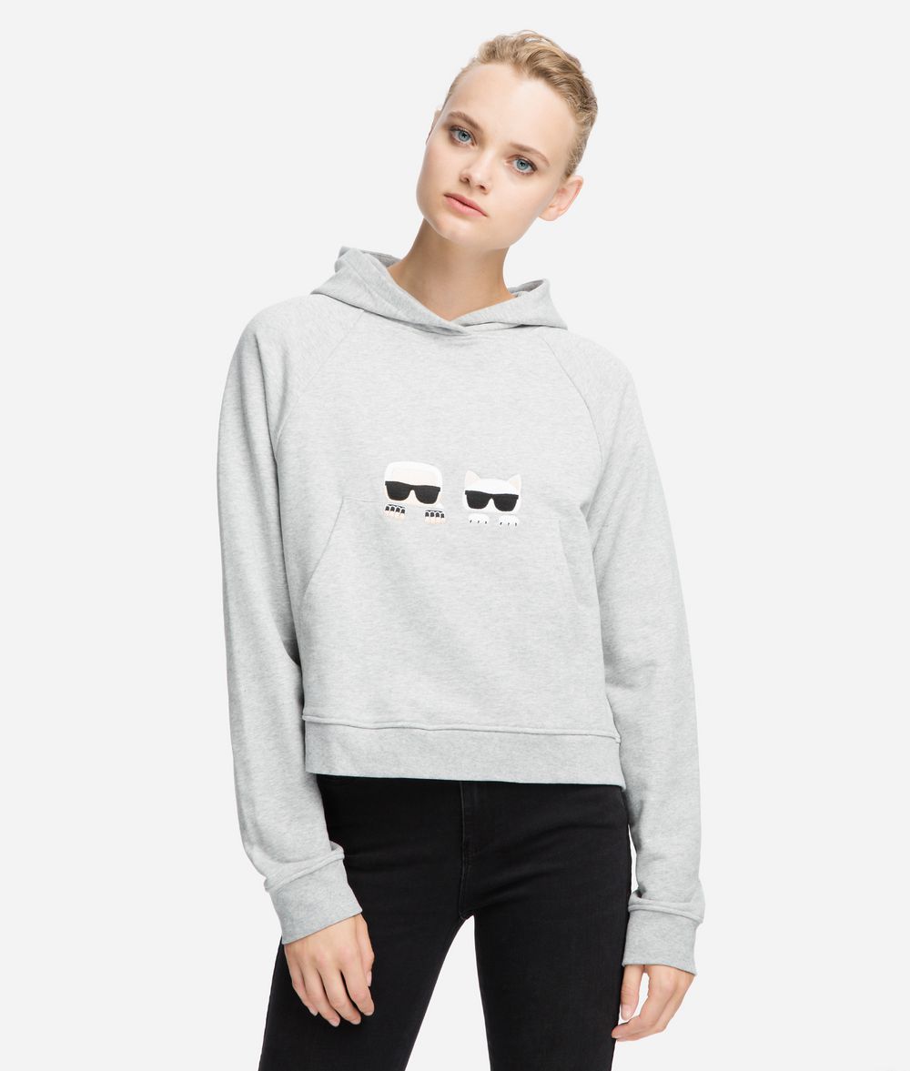 KARL LAGERFELD K/Ikonik Artwork Hoodie Sweatshirt Woman f