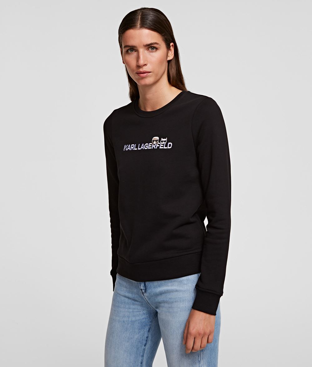KARL LAGERFELD K/Ikonik Logo Sweatshirt Sweatshirt Woman f