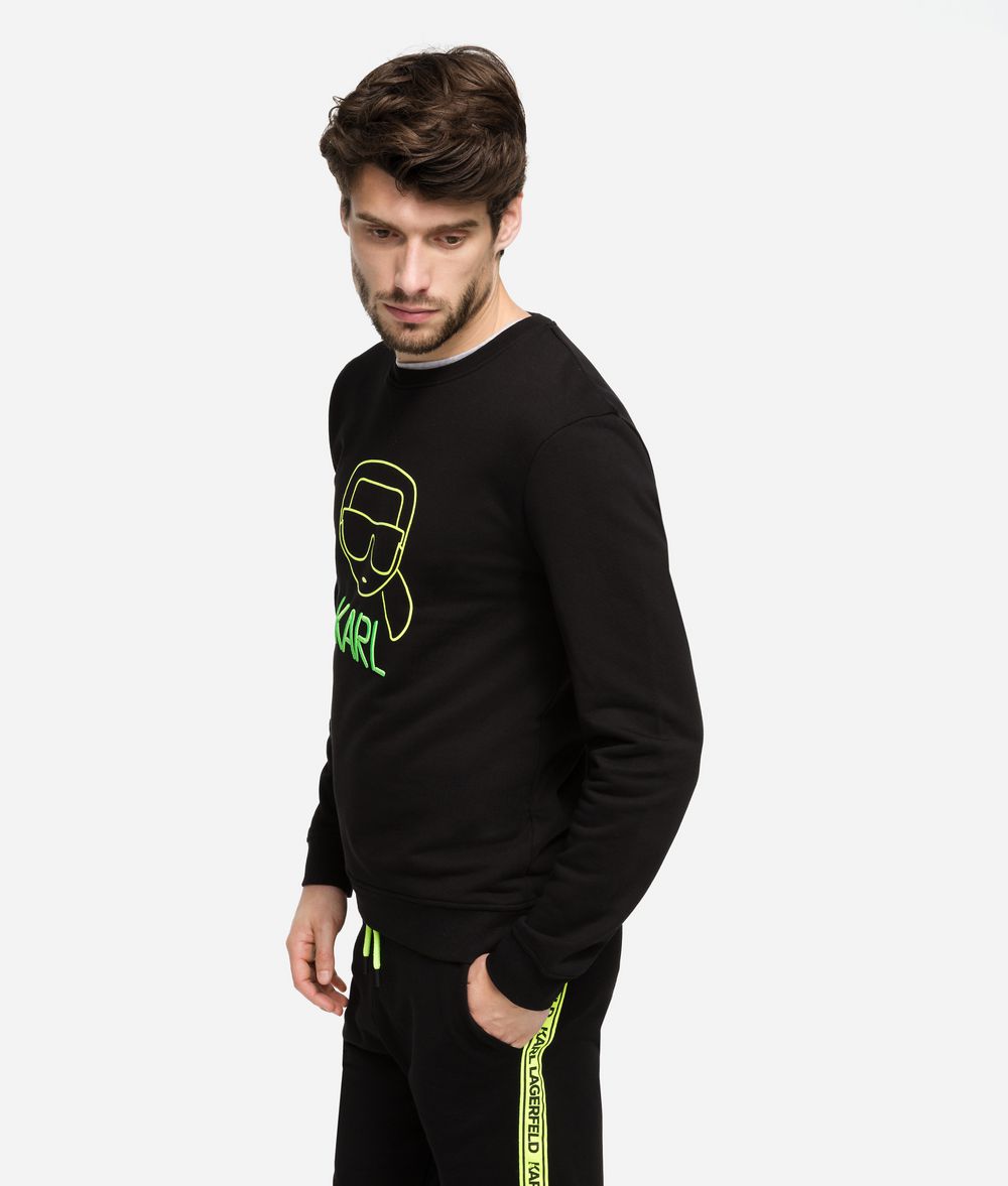 KARL LAGERFELD Neon Ikonik Sweatshirt Sweatshirt Man d