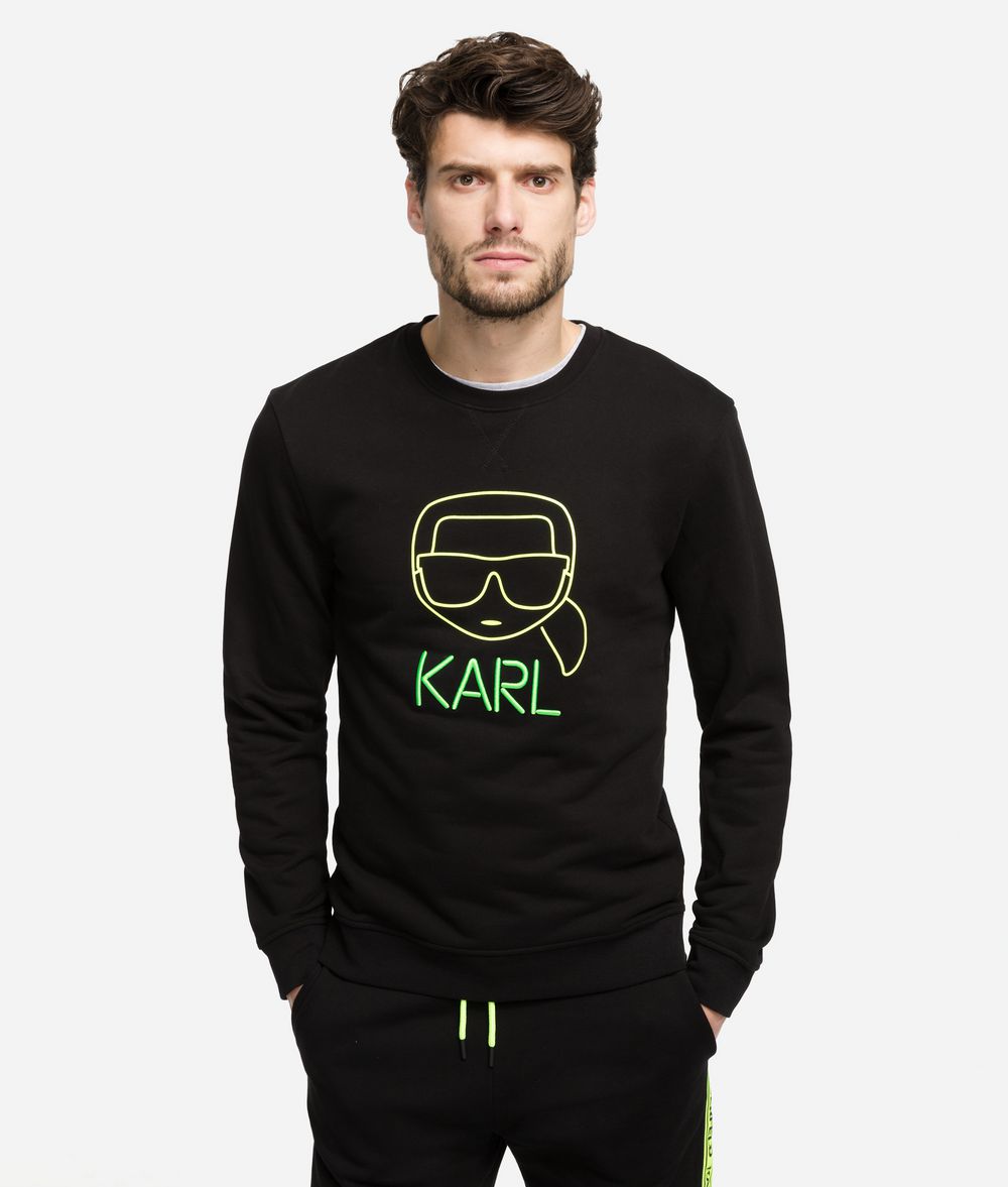 KARL LAGERFELD Neon Ikonik Sweatshirt Sweatshirt Man f