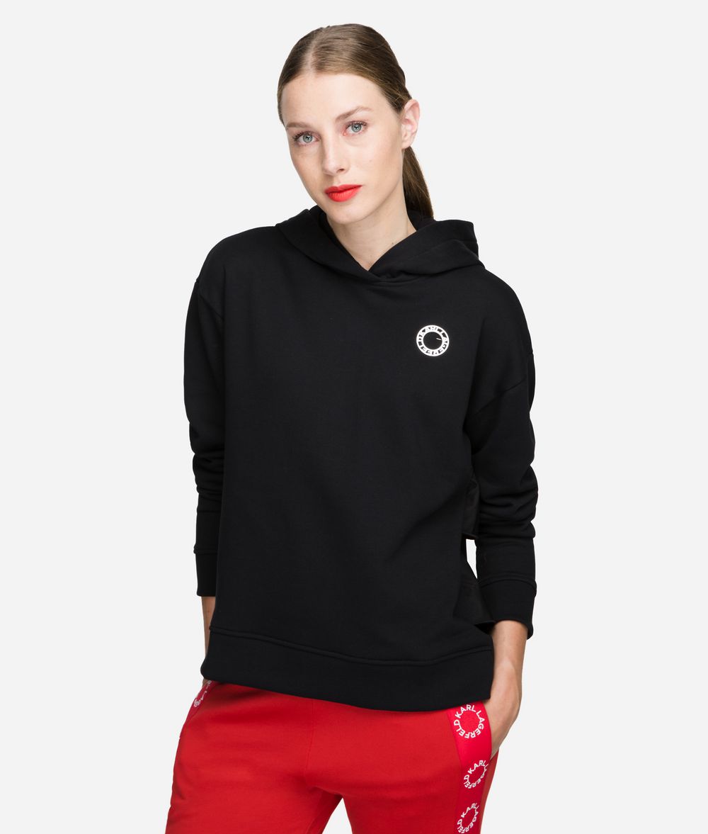 KARL LAGERFELD Hoodie with Ruffle Sweatshirt Woman f