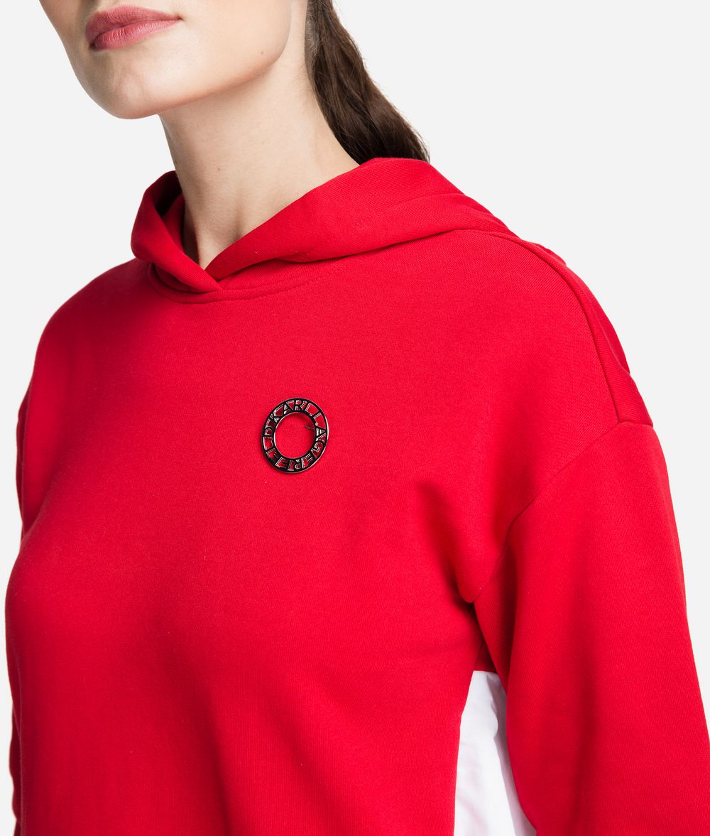 KARL LAGERFELD Hoodie with Ruffle Sweatshirt Woman d