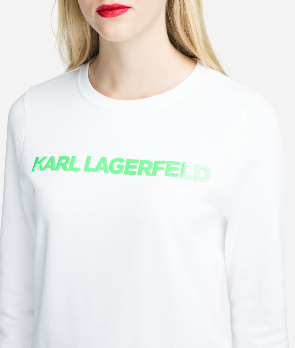 KARL LAGERFELD Neon Lights Logo Sweatshirt Sweatshirt Woman d