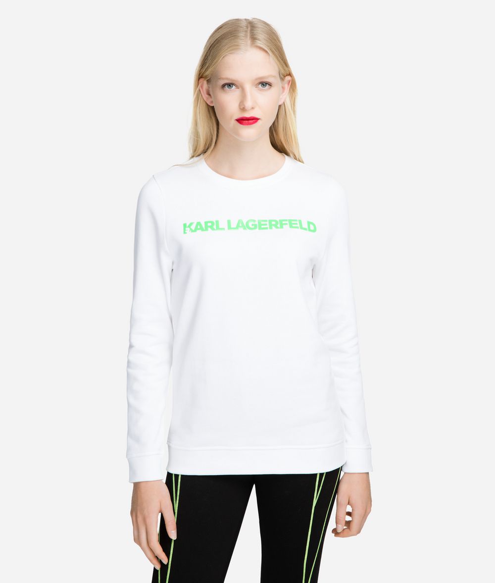 KARL LAGERFELD Neon Lights Logo Sweatshirt Sweatshirt Woman f