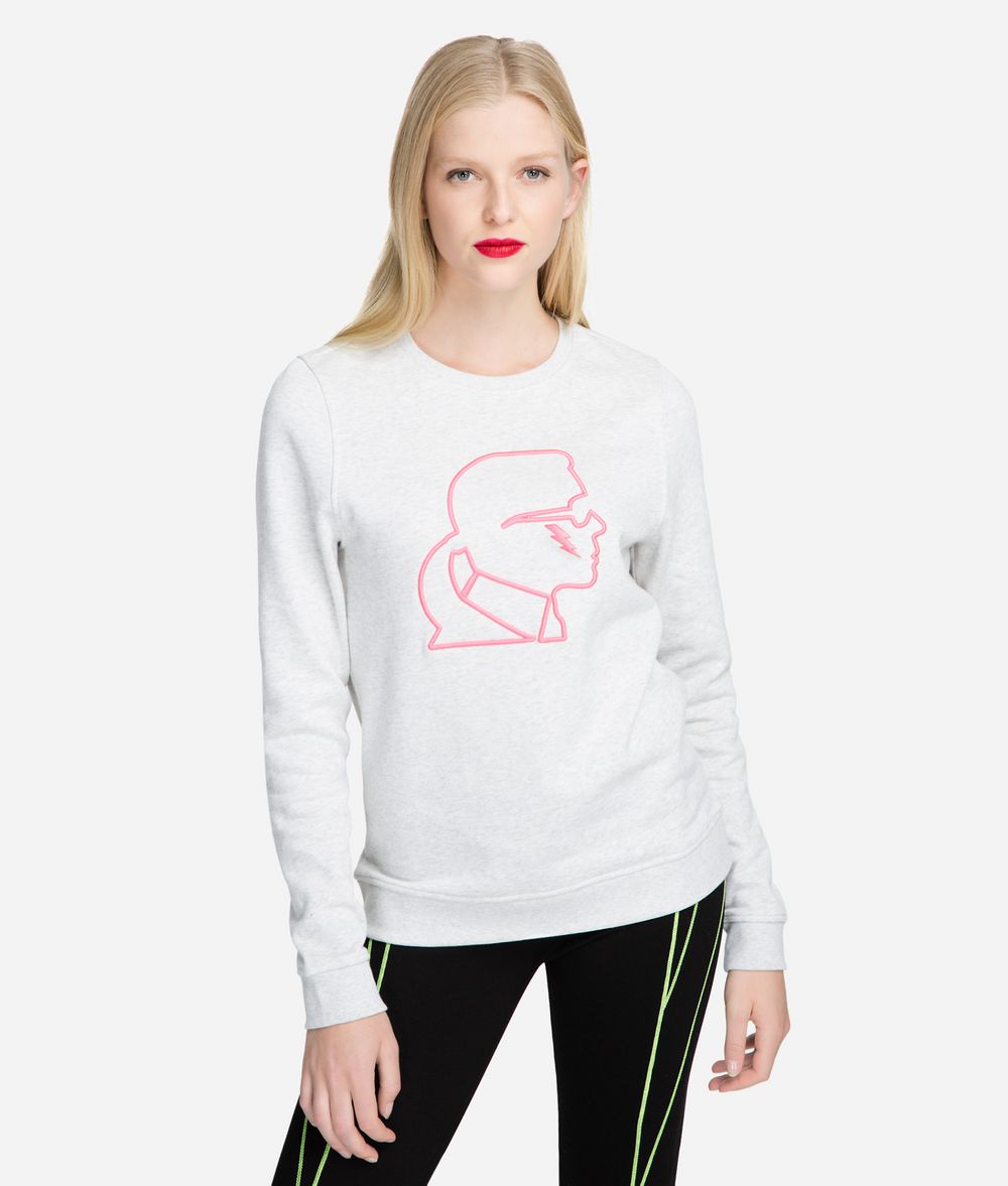 KARL LAGERFELD Karl Neon Logo Sweatshirt Sweatshirt Woman f